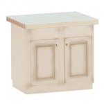 (*) Painted Island with Butcher Block Top- Choice of Color -
