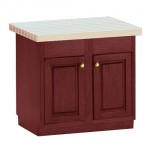 (*) Painted Island with Butcher Block Top- Choice of Color -