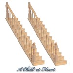 ( *Closeout* ) Straight Staircases - Unfinished