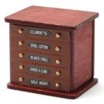(*) Dollhouse Sewing Tidy Display Desk