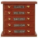 (*) Dollhouse Sewing Tidy Display Desk