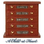 (*) Dollhouse Sewing Tidy Display Desk
