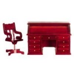 (*) Dollhouse Roll-top Desk Set