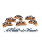 (*) 6 Dollhouse Miniature Croissants
