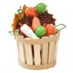 (*) Filled Harvest Bushel Basket