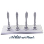 (*) Dollhouse Pewter Bar Taps