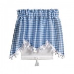 Dollhouse Long Swag w/ Shade, Blue