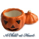 (*) Dollhouse Ceramic Jack-O-Lantern