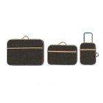 Dollhouse Cloth &amp; Suede Suitcases