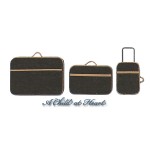 Dollhouse Cloth &amp; Suede Suitcases