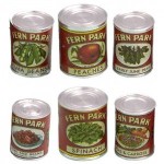 (*) Dollhouse Vintage Fern Park Food Set