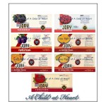 (*) 6 or 7 pc Dollhouse Vintage Can Labels- Choice of Style -