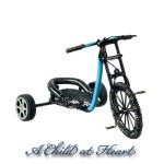 (*) Dollhouse Pedal Car Blue &amp; Black