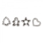 (*) 4 pc Dollhouse Cookie Cutter Set