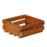 Dollhouse Walnut Stained Crate