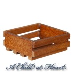 Dollhouse Walnut Stained Crate
