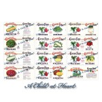 (*) 11 or 12 pc Dollhouse Vintage Can Labels - Choice of Style -