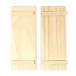 Dollhouse 2 pc Simple Shutters