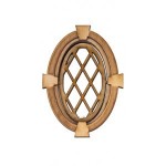 Dollhouse Oval Diamond Keystone Window