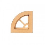 Dollhouse Grill Quarter Round Window
