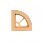 Dollhouse Grill Quarter Round Window