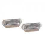 2 Dollhouse Aluminum Bread Pans