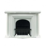 Gray or White Georgian Fireplace