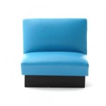 Dollhouse Turquoise Diner Seat/Bench