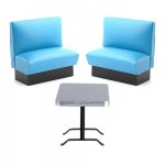 Dollhouse Turquoise Diner Seat/Bench