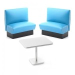 Dollhouse Turquoise Diner Seat/Bench