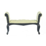 Dollhouse Black Settee- Choice of Fabric -