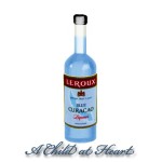 Dollhouse Blue Curacao Bottle