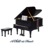 Dollhouse Musical Grand Piano
