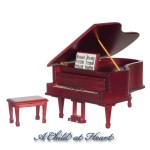 Dollhouse Musical Grand Piano