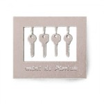 (*) Modern Dollhouse Keys- Choice of Color -