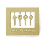 (*) Modern Dollhouse Keys- Choice of Color -