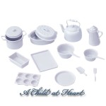 Chrysnbon&amp;reg; White 14 pc Cookware (Kit)