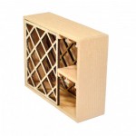 (*) Dollhouse Empty Unfinish Wine Rack