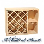 (*) Dollhouse Empty Unfinish Wine Rack
