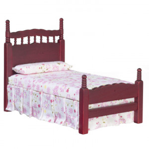 Dollhouse Single Bed, Mahogany