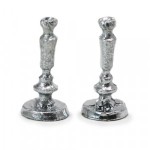 (*) Dollhouse 2 pc Candlesticks- Choice of Size &amp; Finish -
