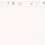 3 Shts of Dollhouse Hearts Wallpaper- Choice of Color -