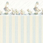 3 Shts Dollhouse Duck Wallpaper(s)- Choice of Color &amp; Style -