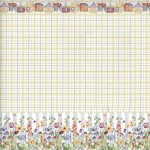 3 Shts - Dollhouse Picket Fence Wallpaper