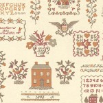 3 Shts - Dollhouse Sampler Wallpaper- Choice of Color &amp; Style -