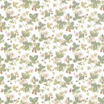 3 Shts - Dollhouse Wild Strawberry Wapaper