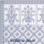 3 Shts - Dollhouse Leslie Blue Kitchen Paper