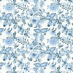3 Shts - Dollhouse Chrysnbon Blue Onion Paper