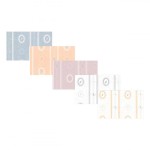 3 Shts - Dollhouse Cameo Stripe Paper- Choice of Color -
