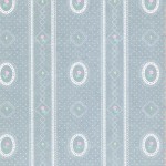 3 Shts - Dollhouse Cameo Stripe Paper- Choice of Color -